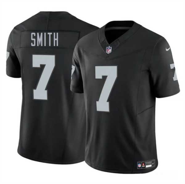 Men & Women & Youth Las Vegas Raiders #7 Geno Smith Black 2025 F.U.S.E. Vapor Stitched Jersey